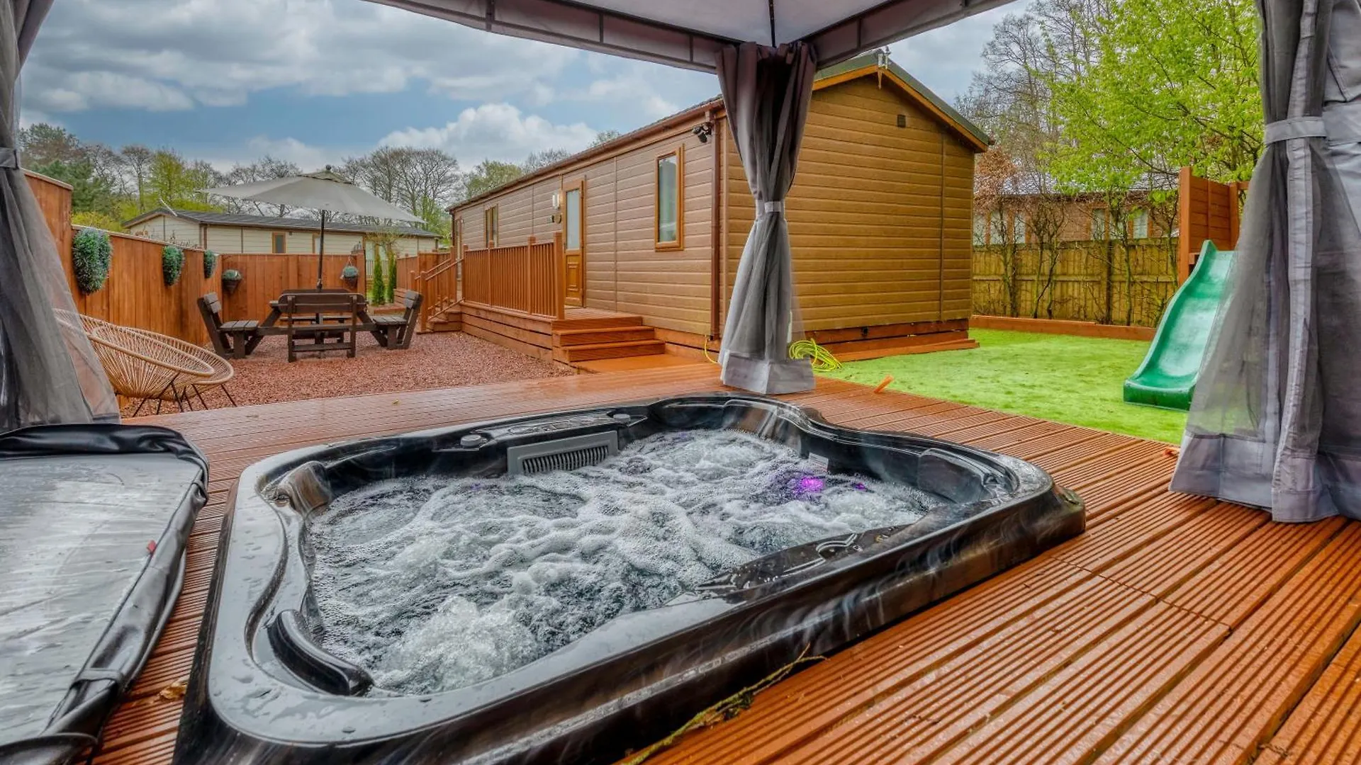 Family Luxury York Cabin Retreat With Hot Tub location